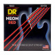 DR STRINGS NEON Red Bass - Medium (45-105) Струни для бас-гітари