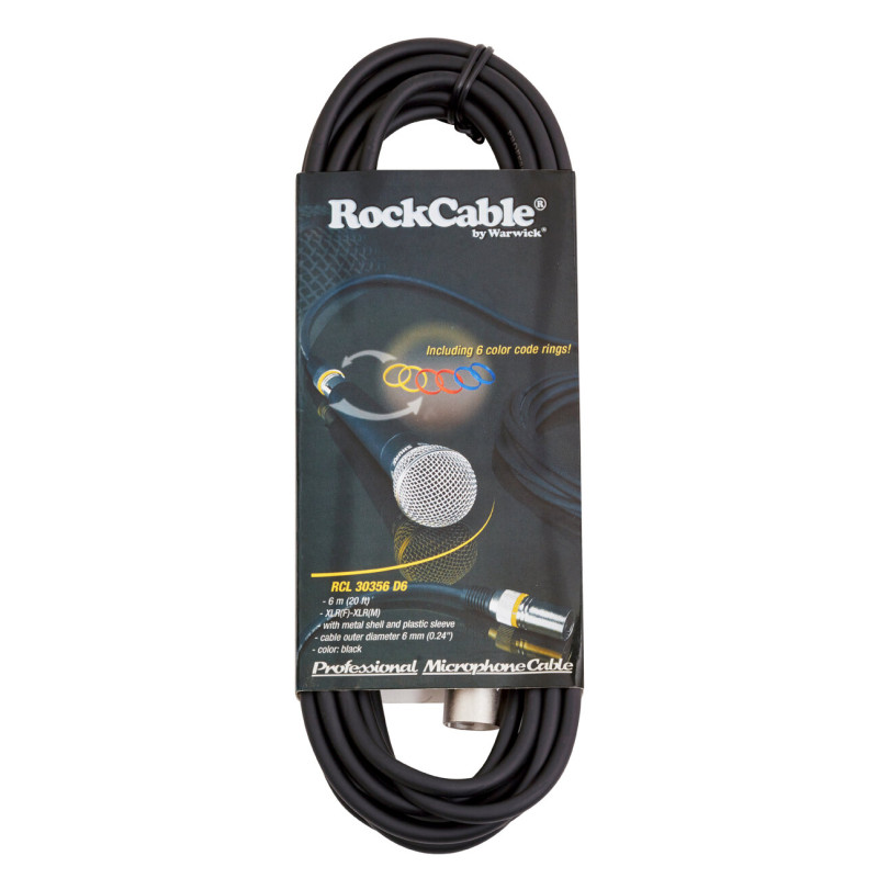 ROCKCABLE RCL30356 D6 Microphone Cable (6m)
