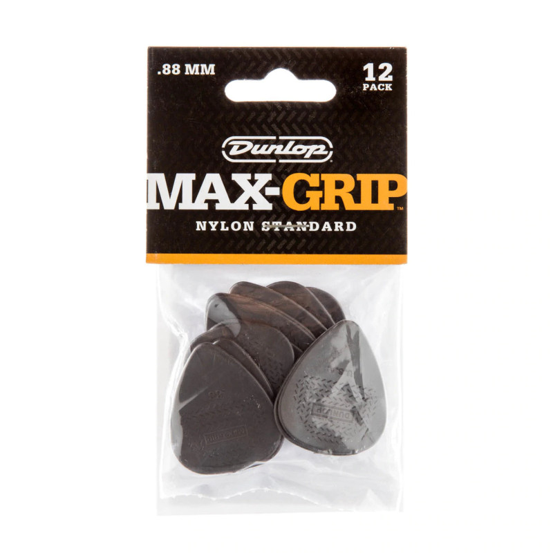 DUNLOP MAX-GRIP NYLON STANDARD PICK .88MM Медіатори