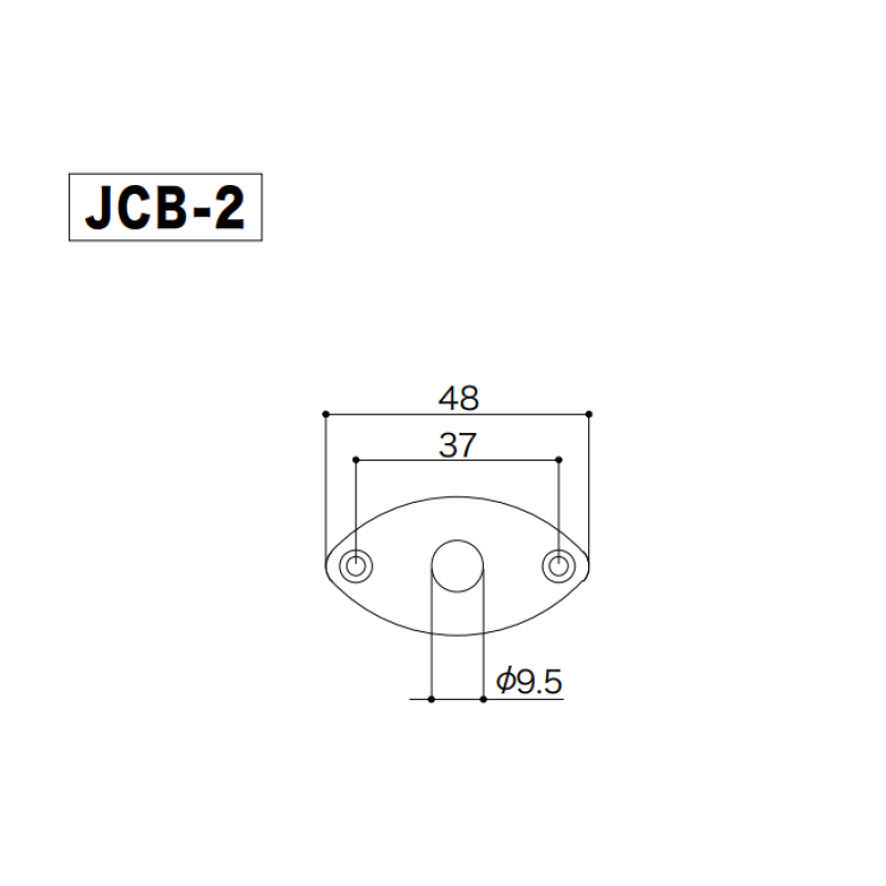 GOTOH JCB-2 B Jack Cover (Black)