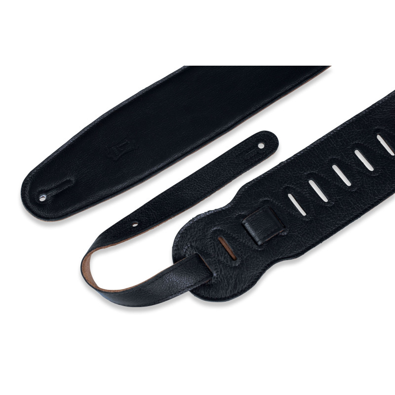 LEVY'S M4GF-BLK CLASSICS SERIES PADDED GARMENT LEATHER BASS STRAP (BLACK) Ремінь для гітари