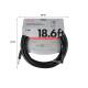 FENDER CABLE PROFESSIONAL SERIES 18.6' ANGLED BLACK Кабель інструментальний