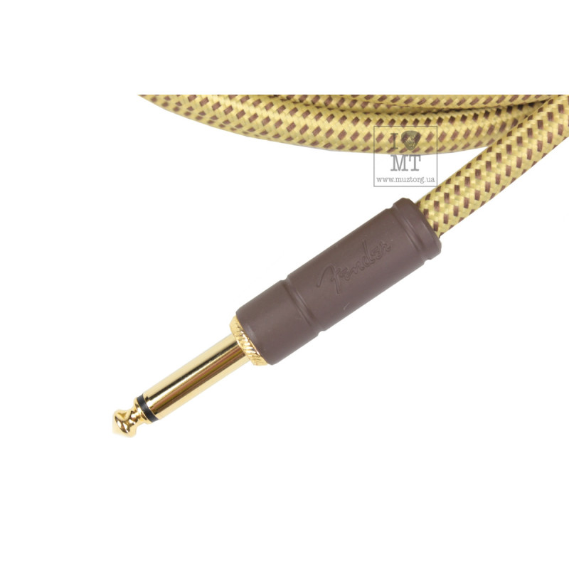 FENDER CABLE DELUXE SERIES 18.6' ANGLED TWEED Кабель інструментальний