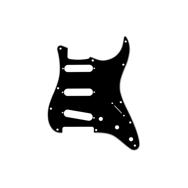FENDER 11-HOLE MODERN-STYLE STRATOCASTER S/S/S PICKGUARDS BLACK Пікгард