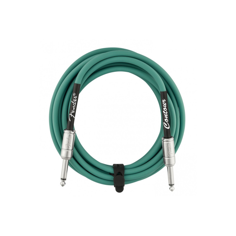 FENDER CABLE CONTOUR SERIES 15' SHERWOOD GREEN Кабель інструментальний