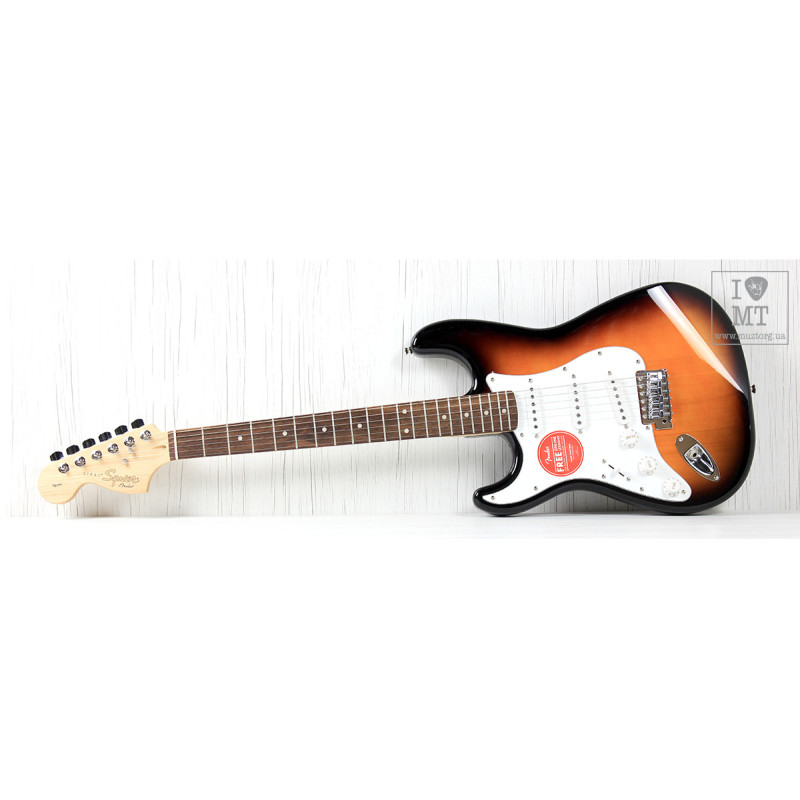 SQUIER by FENDER AFFINITY SERIES STRATOCASTER LH LR BROWN SUNBURST Электрогитара