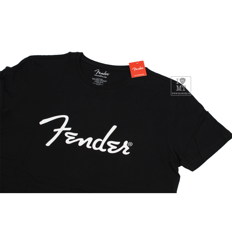 FENDER T-SHIRT SPAGHETTI LOGO MEN'S BLACK XL Футболка