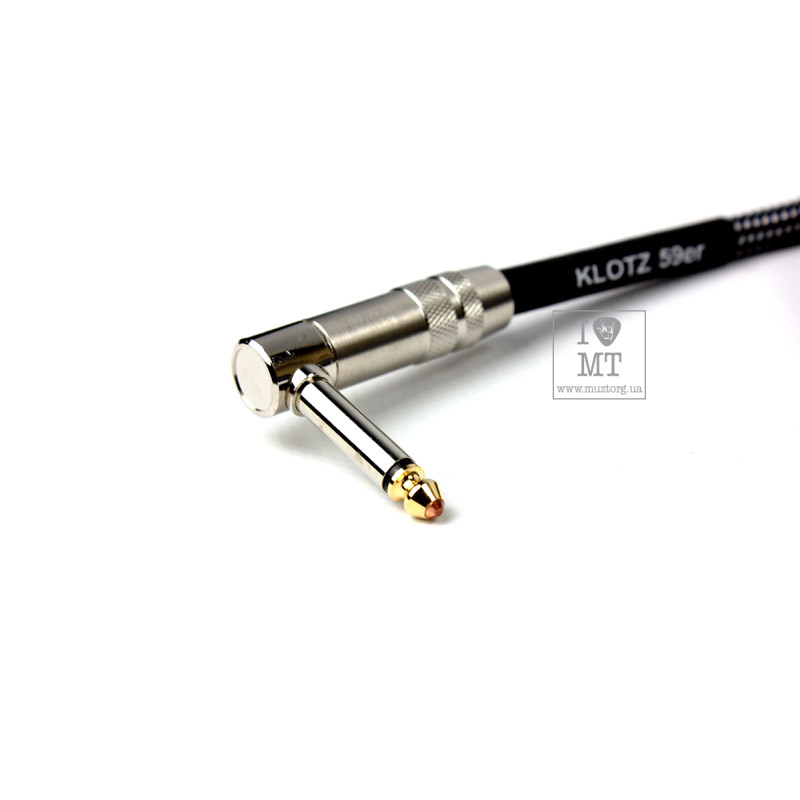 Кабель інструментальний KLOTZ 59 VINTAGE PRO GUITAR CABLE ANGLED 6 M