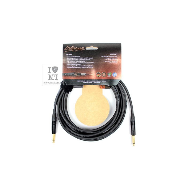 KLOTZ LAGRANGE INSTRUMENT CABLE BLACK 6 M Кабель инструментальный