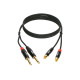 Кабель коммутационный KLOTZ KT-CJ300 MINILINK PRO TWIN CABLE BLACK 3 M