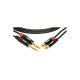 Кабель коммутационный KLOTZ KT-CJ300 MINILINK PRO TWIN CABLE BLACK 3 M