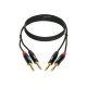 Кабель коммутационный KLOTZ KT-JJ300 MINILINK PRO STEREO TWIN CABLE 3 M