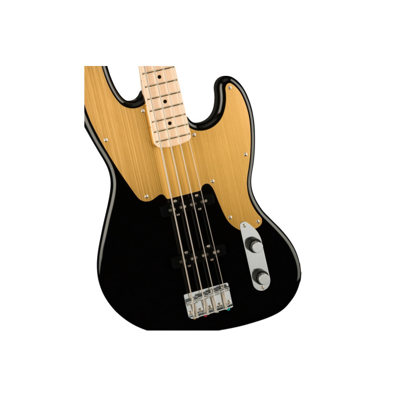 SQUIER by FENDER PARANORMAL JAZZ BASS '54 MN BLACK Бас-гітара