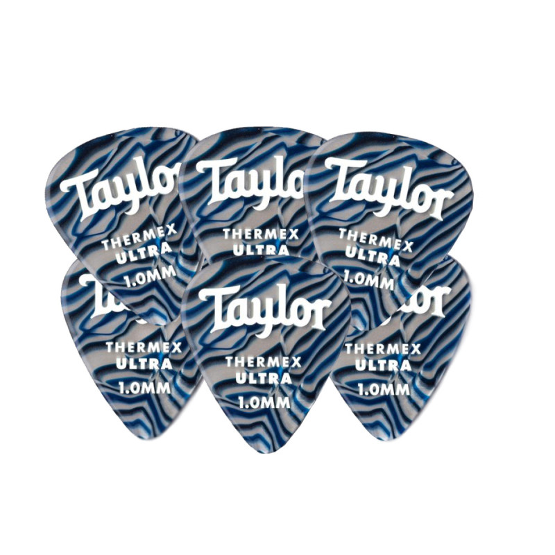 Набір медіаторів TAYLOR GUITARS 351 THERMEX ULTRA PICKS 1.0 MM BLUE SWIRL 6 PACK