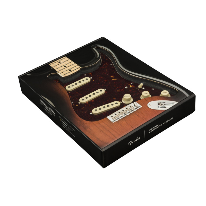 FENDER PRE-WIRED STRAT PICKGUARD TEX-MEX SSS TORTOISE SHELL Пикгард со звукоснимателями