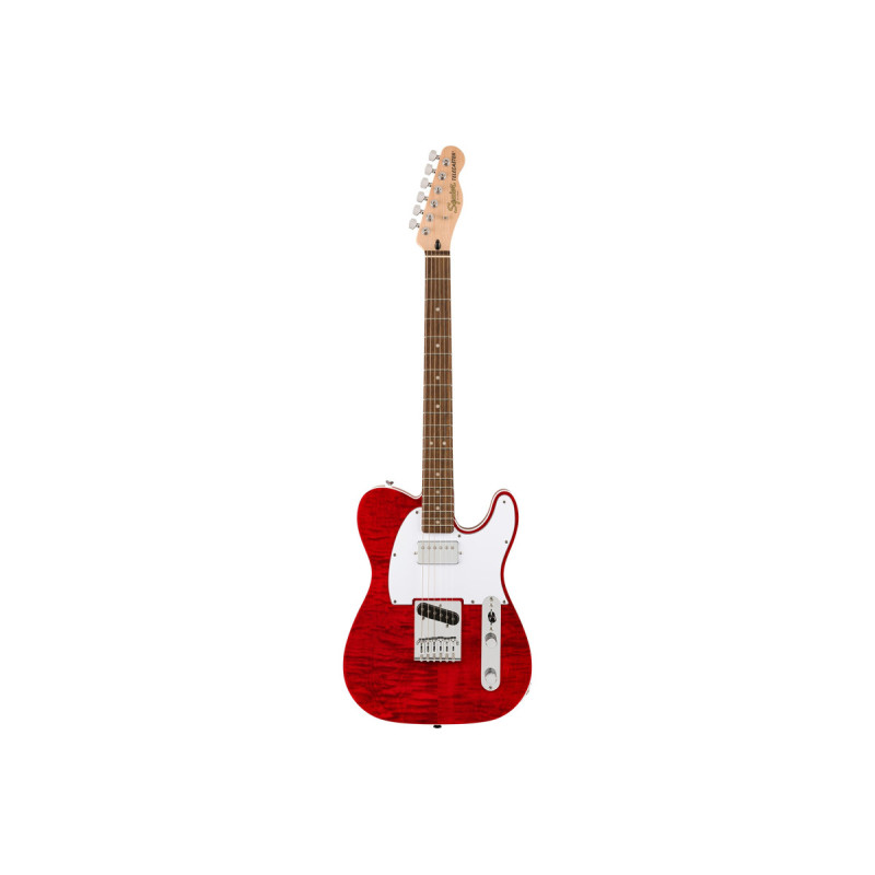 SQUIER AFFINITY SERIES TELECASTER FLAME MAPLE TOP CRIMSON RED TRANSPARENT Электрогитара