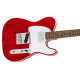 SQUIER AFFINITY SERIES TELECASTER FLAME MAPLE TOP CRIMSON RED TRANSPARENT Электрогитара