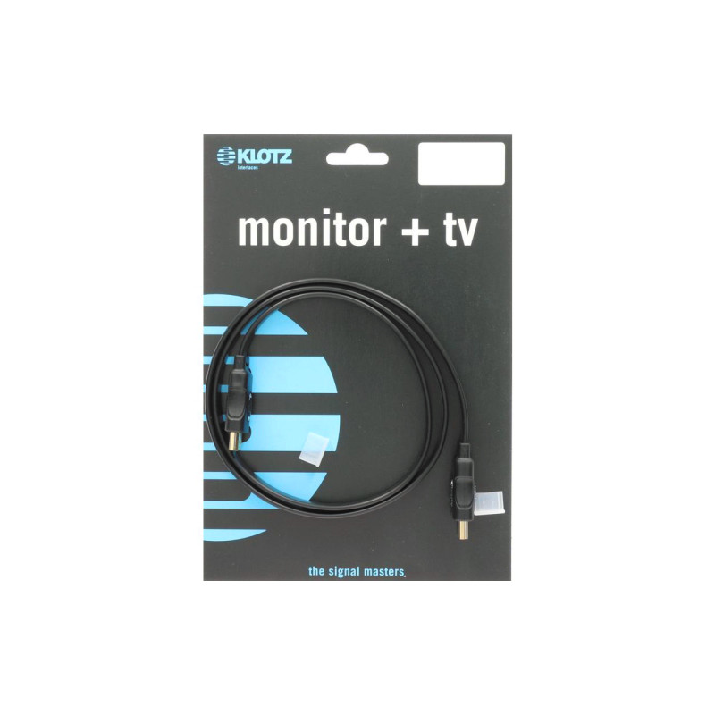 KLOTZ HDMI-FL030 Плоский інсталяційний HDMI кабель 3 м з Ethernet