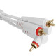 Set RCA Straight-RCA Angled White 3m (U97005WH)