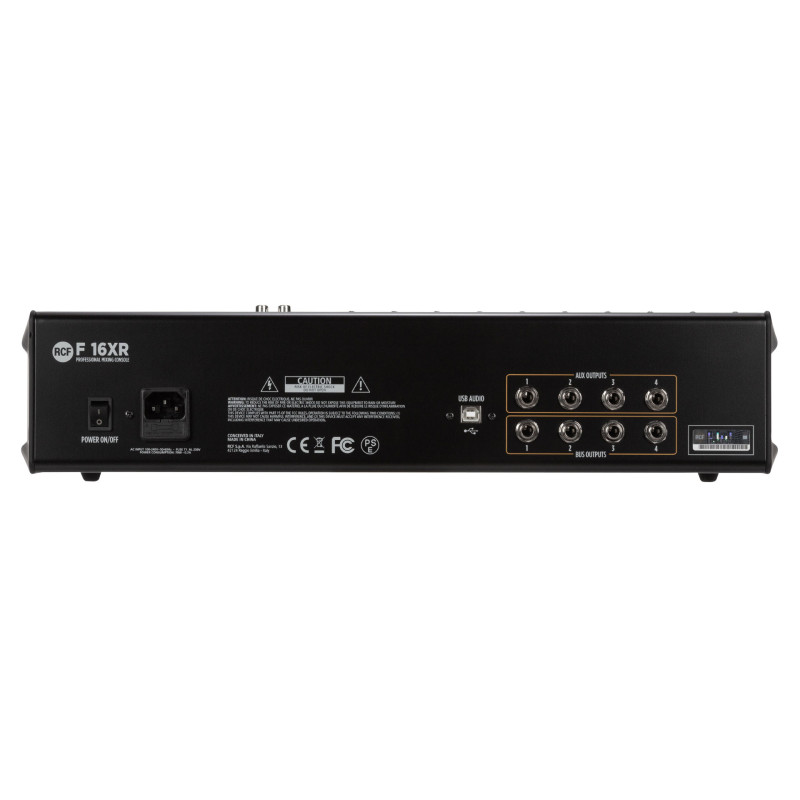 RCF F 16XR 16-канальний мікшерний пульт з Multi-FX та USB-записом