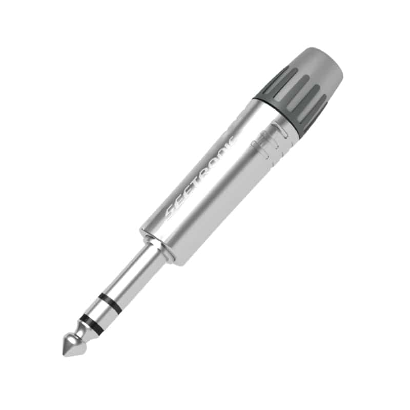 SEETRONIC MP3X Стерео Jack 6,3 мм slim штекер кабельний, перламутровий хром