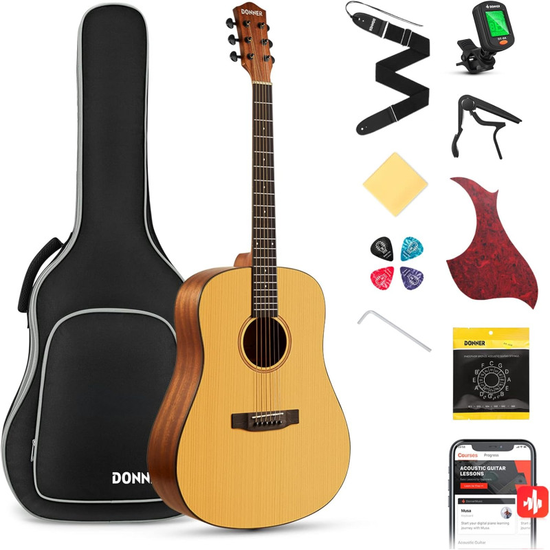 DONNER MUSIC EC983 Акустична гітара з датчиком набір