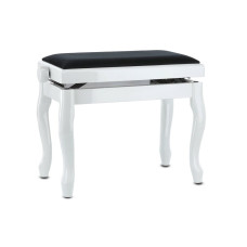 Банкетка для фортепіано GEWA Deluxe Classic White High Gloss