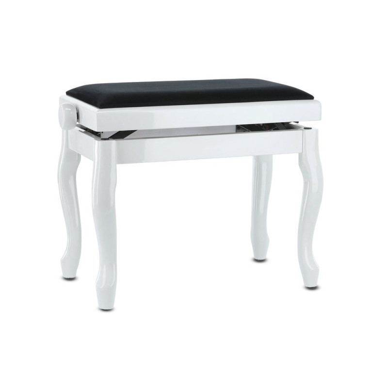 Банкетка для фортепіано GEWA Deluxe Classic White High Gloss