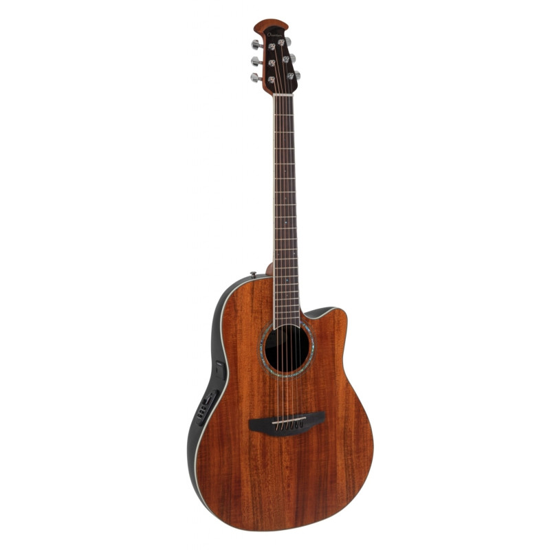 OVATION Celebrity Traditional Plus CS24P Mid Cutaway Figured Koa Акустична гітара з датчиком