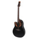 OVATION Celebrity Elite CE44L Mid Cutaway Left-Hand Black Акустична гітара з датчиком