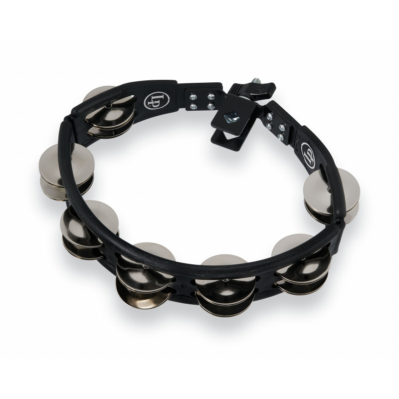 Тамбурин Latin Percussion Cyclop Mountable LP160 Steel, black