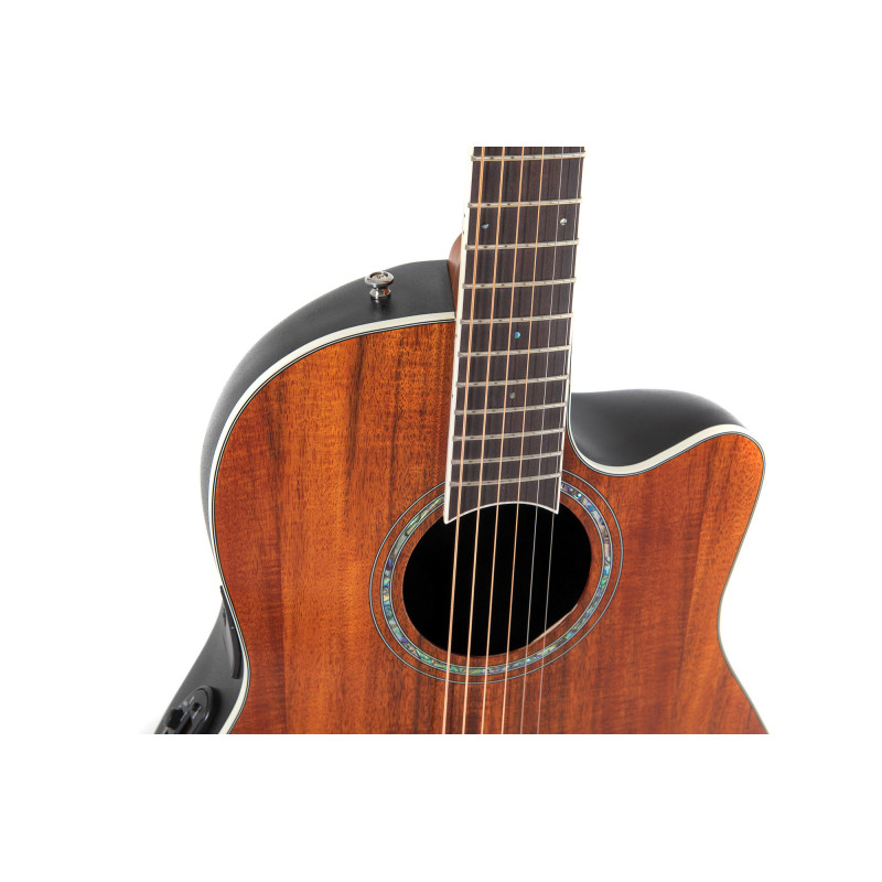 OVATION Celebrity Traditional Plus CS24P Mid Cutaway Figured Koa Акустична гітара з датчиком