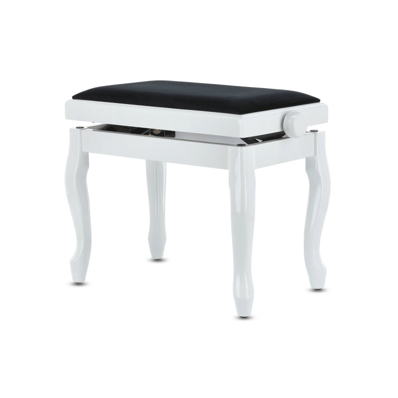 Банкетка для фортепіано GEWA Deluxe Classic White High Gloss