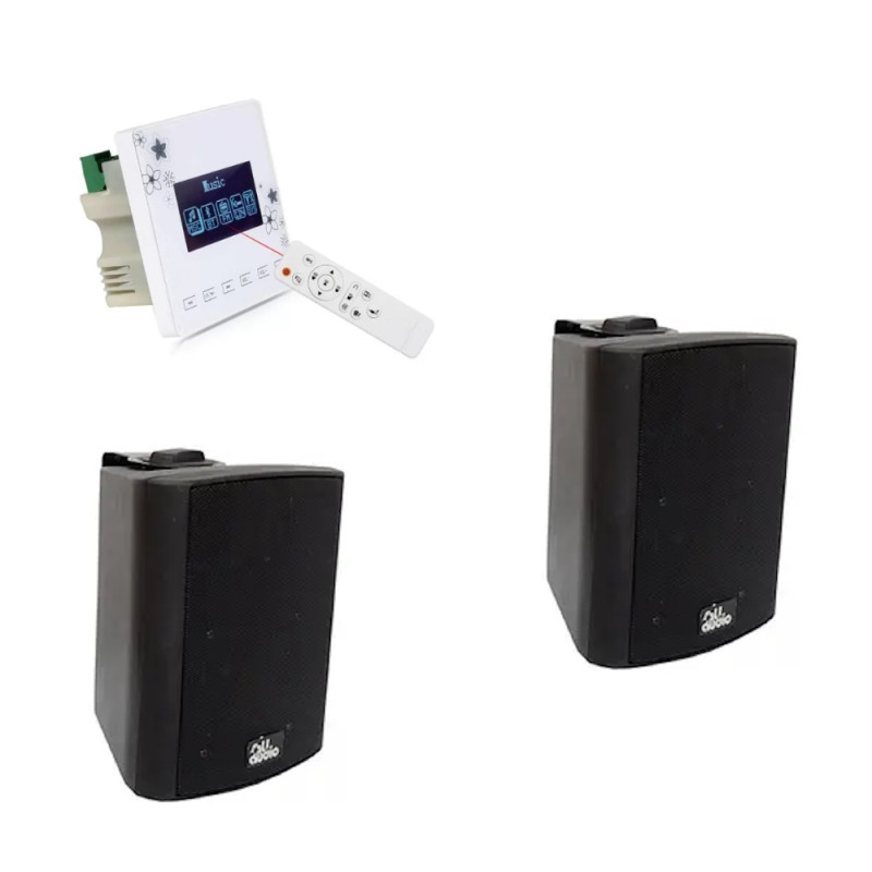 4ALL AUDIO SET 1xA5 2xWALL 420 Black Настенный аудиокомплект для фонового озвучивания