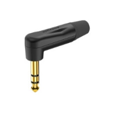 Разъем Roxtone PJ3RX-BG Jack 6,3 plug (stereo) угловой
