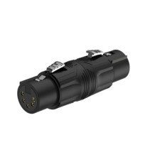 Переходник Roxtone RA5XFF-B 5P XLR female (мама) - 5P XLR female (мама)