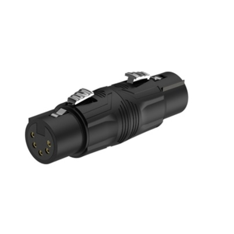 Перехідник Roxtone RA5XFF-B 5P XLR female (мама) - 5P XLR female (мама)