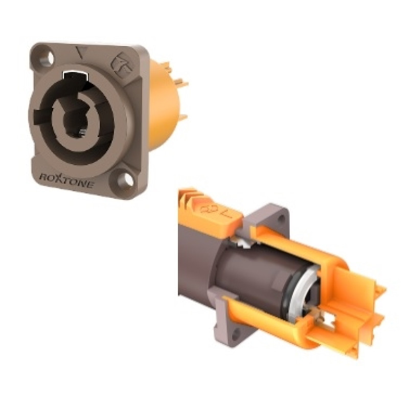 Роз'єм Roxtone RAC3MPI-WP панельний тип powerCON
