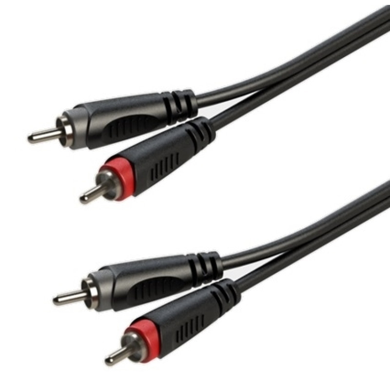 Готовый аудиокабель Roxtone RACC130L1, 2х1x0.14 кв. мм, вн. диаметр 4x8 мм, 1 м