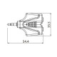Перехідник Roxtone RPAN360 3.5mm jack stereo male (тато) - 2x3.5mm jack stereo female (мама)