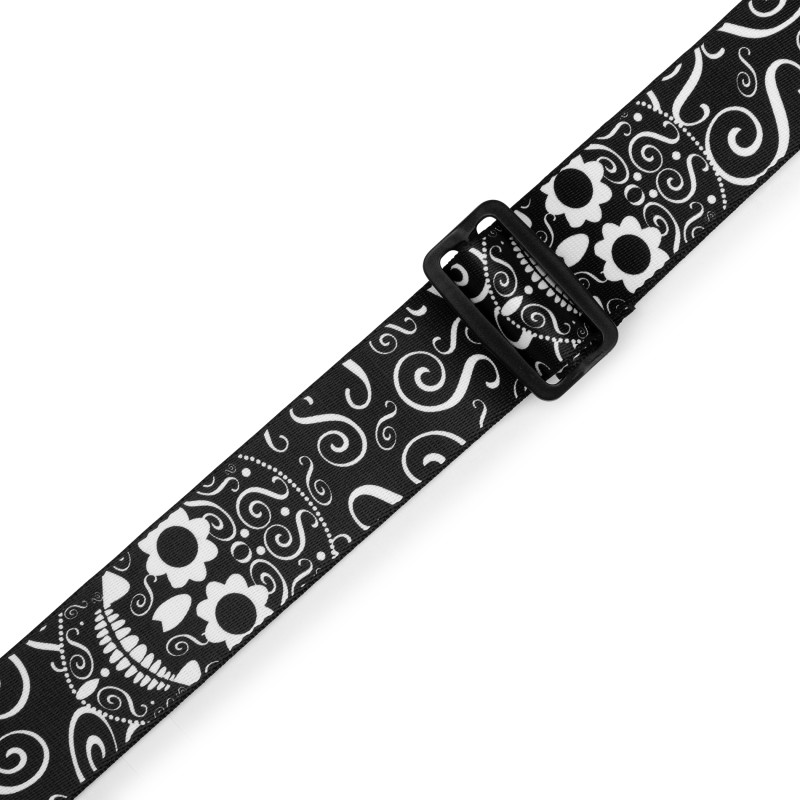 LEVY'S MP2CAL-003 2 Poly Calaca Guitar Strap – Skulls Ремінь для гітари