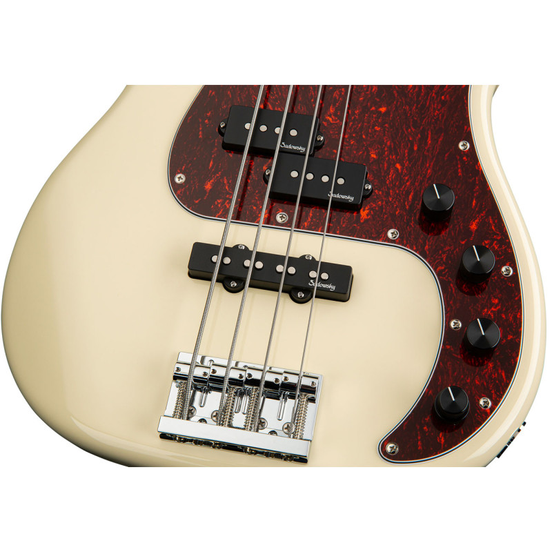 SADOWSKY MetroLine 21-Fret Hybrid P/J Bass, Alder, 4-String (Solid Olympic White High Polish) Бас-гітара