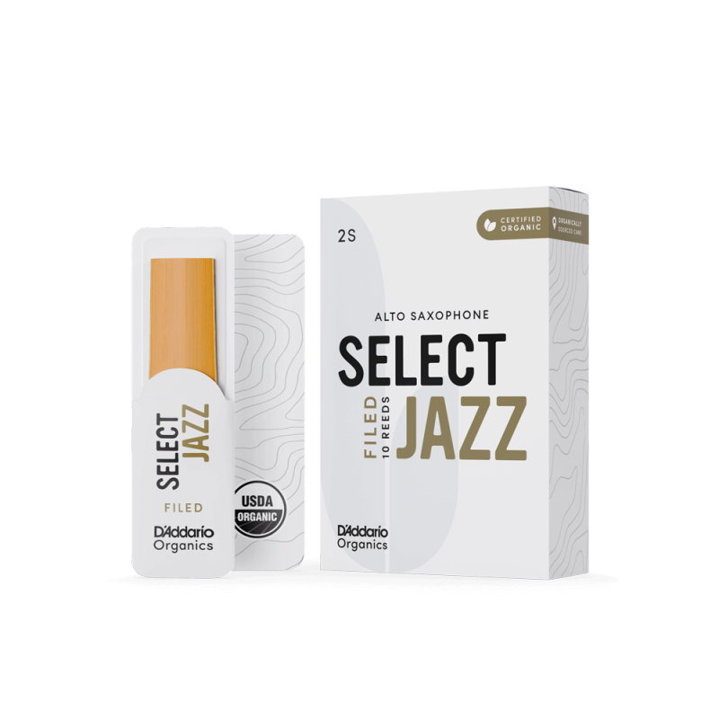 D'ADDARIO Organic Select Jazz - Alto Sax Filed 2S - 10 Pack
