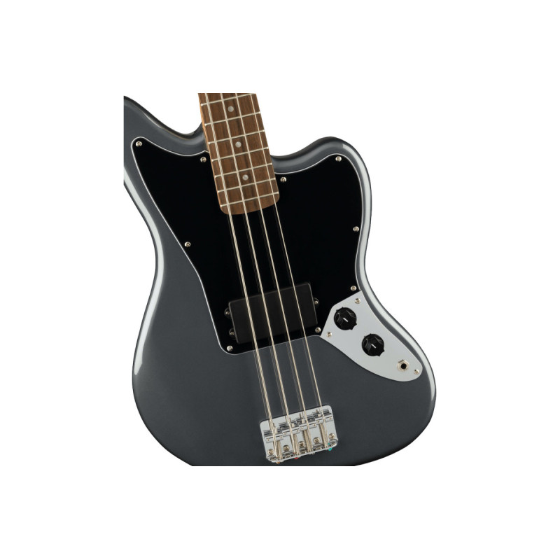 SQUIER by FENDER AFFINITY SERIES JAGUAR BASS LR CHARCOAL FROST METALLIC Бас-гітара