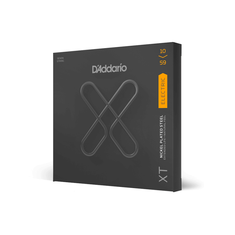 D‘ADDARIO XTE1059 XT ELECTRIC NICKEL PLATED STEEL 7-STRING REGULAR LIGHT (10-59) Струни для електрогітари