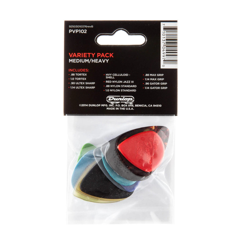 DUNLOP GUITAR PICK MD/HV VARIETY PACK Медіатори