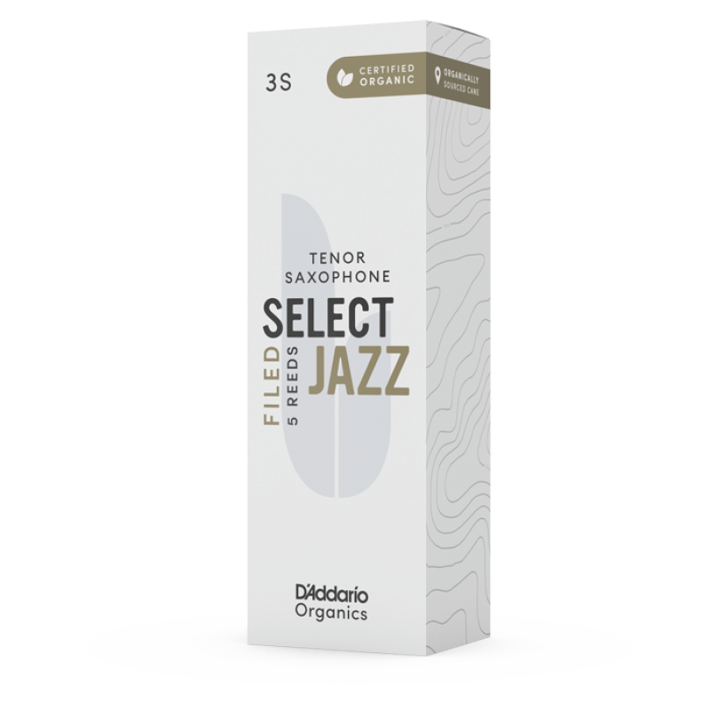 D`ADDARIO Organic Select Jazz - Tenor Sax Filed 3S - 5 Pack