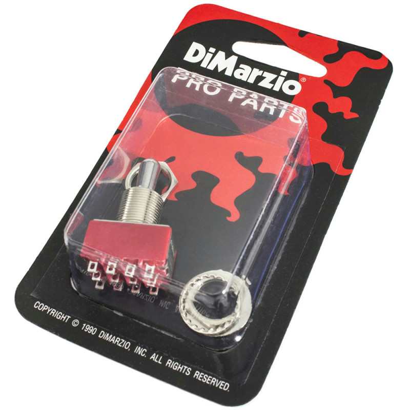 DIMARZIO EP1111 4PDT PICKUP SELECTOR SWITCH - 3 POSITION (ON/ON/ON)