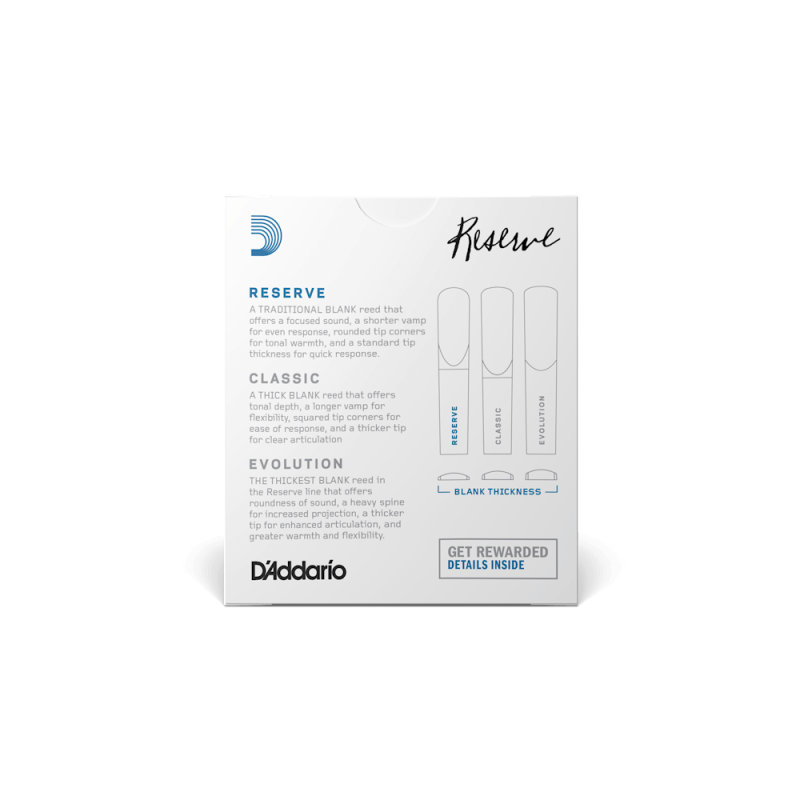 D'ADDARIO Reserve Bb Clarinet #2.0 (1шт)