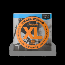 D‘ADDARIO EXL140-8 XL NICKEL WOUND LIGHT TOP / HEAVY BOTTOM 8-STRING (10-74) Струни для електрогітари